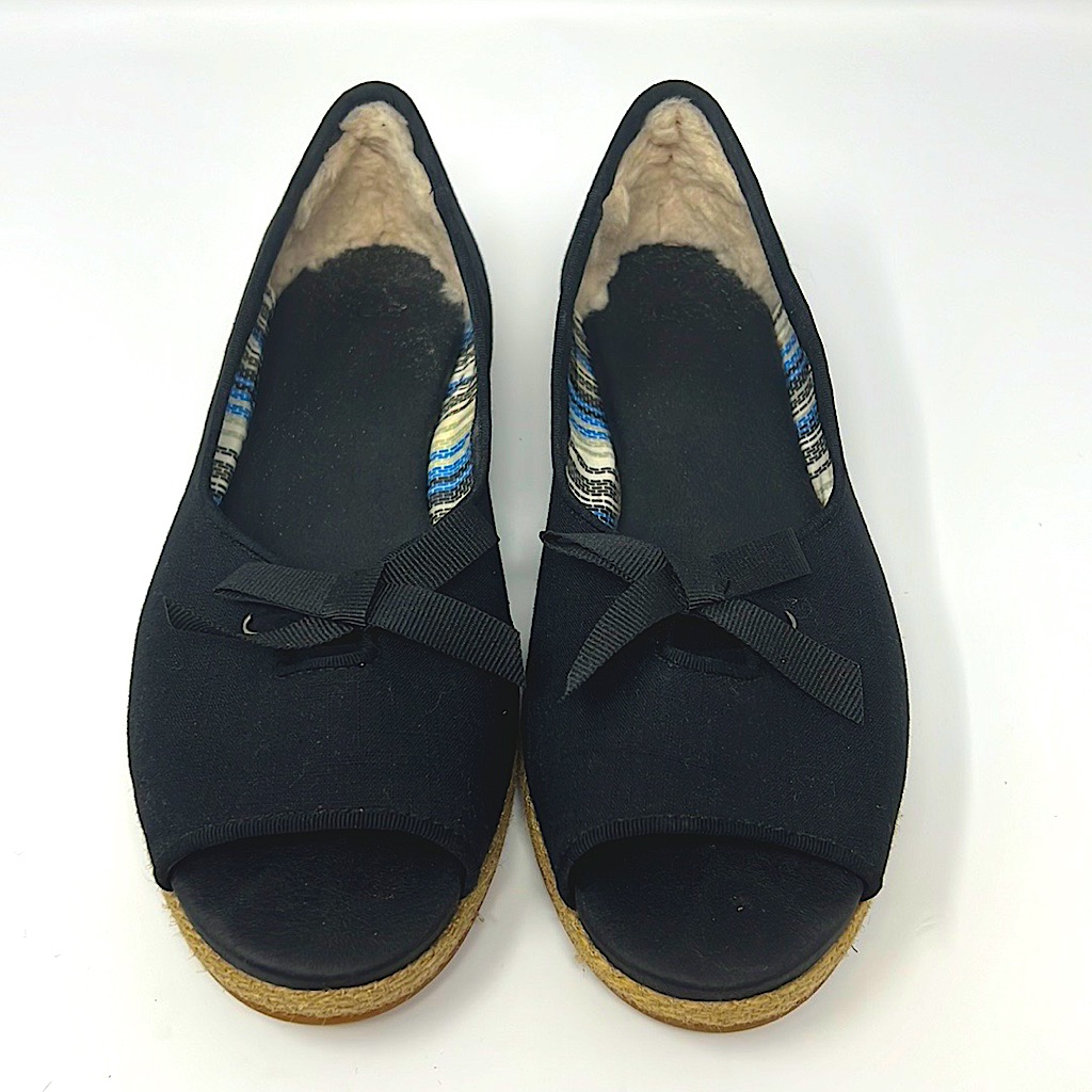 Ugg Black Open Toe Flat